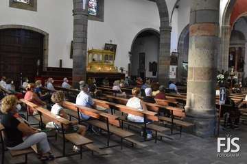 Eucaristía presidida por el obispo José Mazuelos y concierto de la Banda Municipal de Música por la festividad del Santo Cristo de Telde/Francisco Javier Santana.